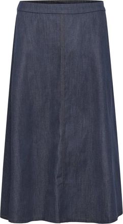 Karen by Simonsen Midi Rok - Dames - Midirokken - Blauw - M - Rokken