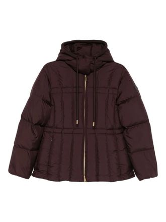 Moncler Giacca con cappuccio e zip - Marrone