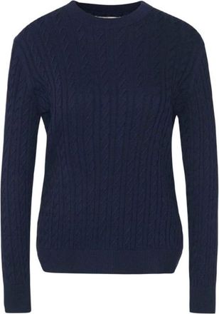 Barbour Hartland Crew - Dames - Ronde hals truien - Blauw - M - Katoen - Truien & Vesten