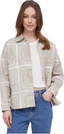 Mos Mosh Denim Shirt - Dames - Zomerjassen - Beige - S - Denim - Jassen
