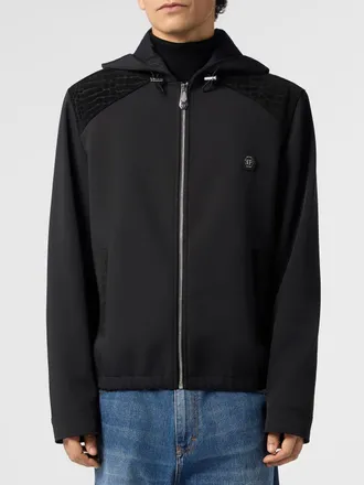 Philipp Plein Giacca a vento con cappuccio e stampa cocco con logo Hexagon