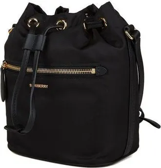 Burberry Nylon Bucket Bag - Black