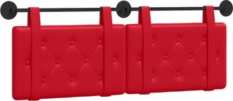 vidaXL Cabecero Colgante Rojo Cuero Sint&eacute;tico Vidaxl