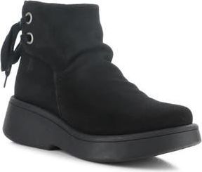 FLY London Mebs Bootie in 003 Black Oil Suede at Nordstrom Rack, Size 10-10.5Us / 41Eu