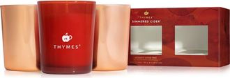 Thymes Simmered Cider Aromatic Votive Trio in Red/copper at Nordstrom