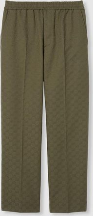 Gucci GG Canvas Pant, Size 44, Green, Ready-to-wear