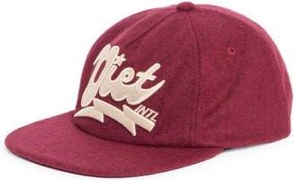 Diet Starts Monday Bolt Embroidered Logo Wool Hat in Maroon at Nordstrom Rack