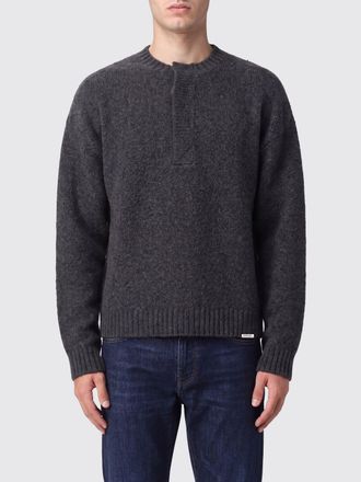 Represent Maglia girocollo in misto lana con placchetta logo in metallo