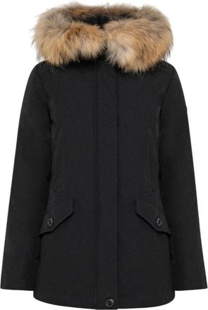 Canadian Short Parka With Removable Fox Fur Trim