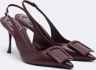 Roger Vivier Salones destalonados Viv In The City de piel