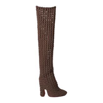 Isa Boulder Minicable Boots - Dames - Over de knie laarzen - Bruin - 36 EU - Schoenen
