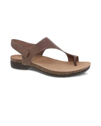 Dansko Womens Reece Leather Sandals In Stone