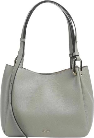 Furla Tassen, Dames, Groen, ONE Size, Leer, Nuvola M Tote