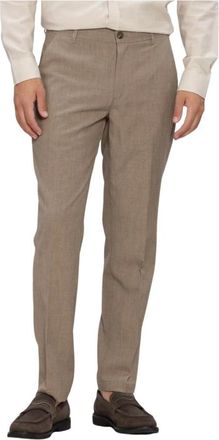 Les Deux Heren, Broeken, Beige, Maat: W32 L32 Viscose