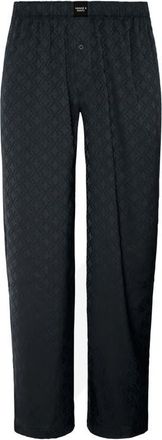 Savage x Fenty Savage X Satin Jacquard Sleep Pants in Black Caviar X Hatch Jacquard at Nordstrom, Size Xx-Large