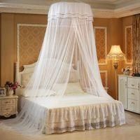 OEM Mosquitera De Techo Para Cama Con Dosel Doble, F&aacute;cil Instalaci&oacute;n, Cama Con Dosel Plegable Con Ganchos, Blanca - Crezuo