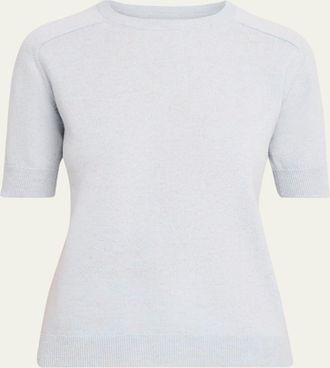 Lisa Yang Kenza Cashmere Elbow-Sleeve Sweater