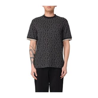 Emporio Armani T-Shirts, male, Black, Size: 2XL T-shirt