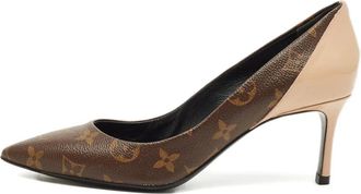 Louis Vuitton Pumps Ch&eacute;rie in tela con monogramma - Marrone