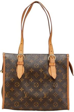 Louis Vuitton Monogram Brown Pvc Leather Shoulder Bag Tote Bag (Pre-Owned)