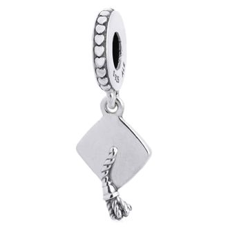 Pandora Graduation Cap Silver Dangle