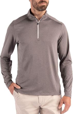 Cutter & Buck Coastline Epic Comfort Half Zip Performance Pullover in Elemental Grey at Nordstrom, Size Xxx-Large