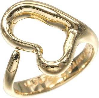 Tiffany & Co. Open Heart Yellow Gold (18K) Band Ring (Pre-Owned)