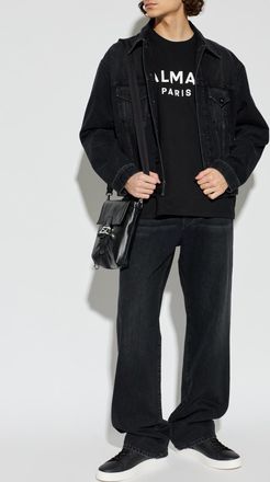 Balmain Denim Jacket, Mens, Black