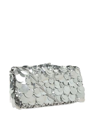 Paco Rabanne Womens Baguette Shoulder Bag Sparkle Silver
