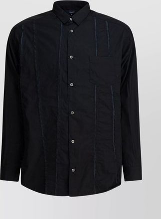Comme Des Garçons button-down long sleeve shirt featuring pocket