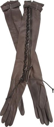 Haider Ackermann woven arm glove - Grigio