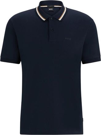 HUGO BOSS Polo - Heren - Polos - Blauw - 3XL - Katoen - Tops