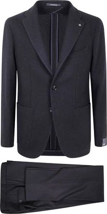 Tagliatore Completo in lana con chiusura a due bottoni - Nero