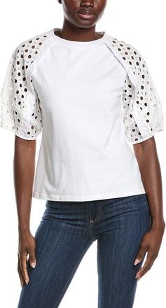 Gracia Eyelet Sleeve Top