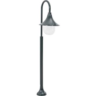 vidaXL Farola de jardín aluminio verde oscuro E27 120 cm Vidaxl