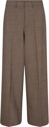 Mos Mosh Pantalones Anchos - Trousers - Mujer - Marr&oacute;n - 2XL