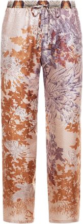 Pierre-Louis Mascia Relaxed Fit Straight-Leg Trousers With Botanical Tapestry Pattern