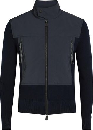 Moncler Panelled Shell and Cotton-knit Jacket - Navy - M