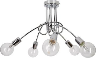 OEM L&aacute;mpara Colgante Industrial Edison Cromada
