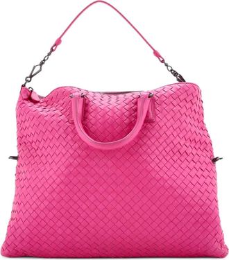Bottega Veneta Convertible Intrecciato Nappa Medium satchel - Roze