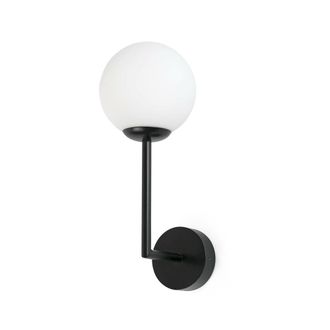 Netlighting Gala Black Globe Wall Lamp IP44