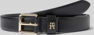 Tommy Hilfiger Ledergürtel mit eckiger Schnalle in Black, Größe 100