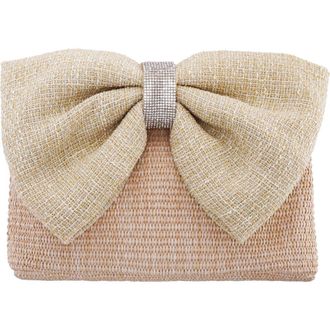 Nina Tula Clutch in Butter Cream/natural at Nordstrom