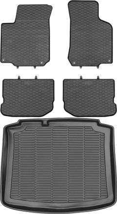 OEM Juego De Alfombrillas De Goma Para Coche Y Alfombrilla Para Maletero Para Volkswagen Golf Iv Hatchback (1997-2003)