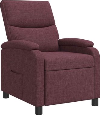 vidaXL Recliner Morado Tela Vidaxl
