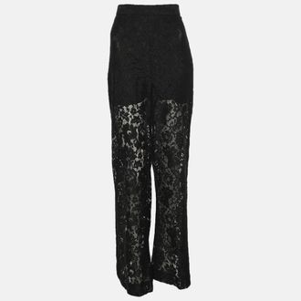 Zimmermann Black Lace Palazzo Pants