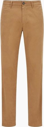 HUGO BOSS Mens Crigan2 Solid Patterned Straight Chinos - Cream - Size: 24W r