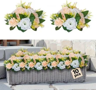 OEM Ramo De Bolas De Flores Artificiales, 10 Uds, 24 Cm Di&aacute;metro, Ideal Para Centros De Mesa De Boda, Arreglos De Rosas Para Decoraci&oacute;n Del Hogar, Color C