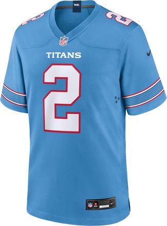 Nike Tyjae Spears Tennessee Titans Nike Mens NFL Game Jersey in Blue | 67NM0IUT9VF-1LK