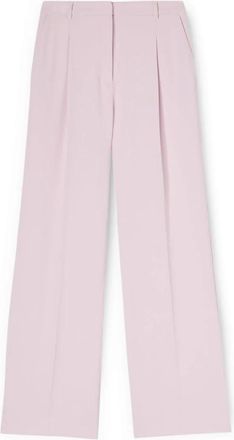 Motivi Palazzo broek in cr&ecirc;pe - Dames - Wijde Broeken - Roze - XL - Polyester - Broeken